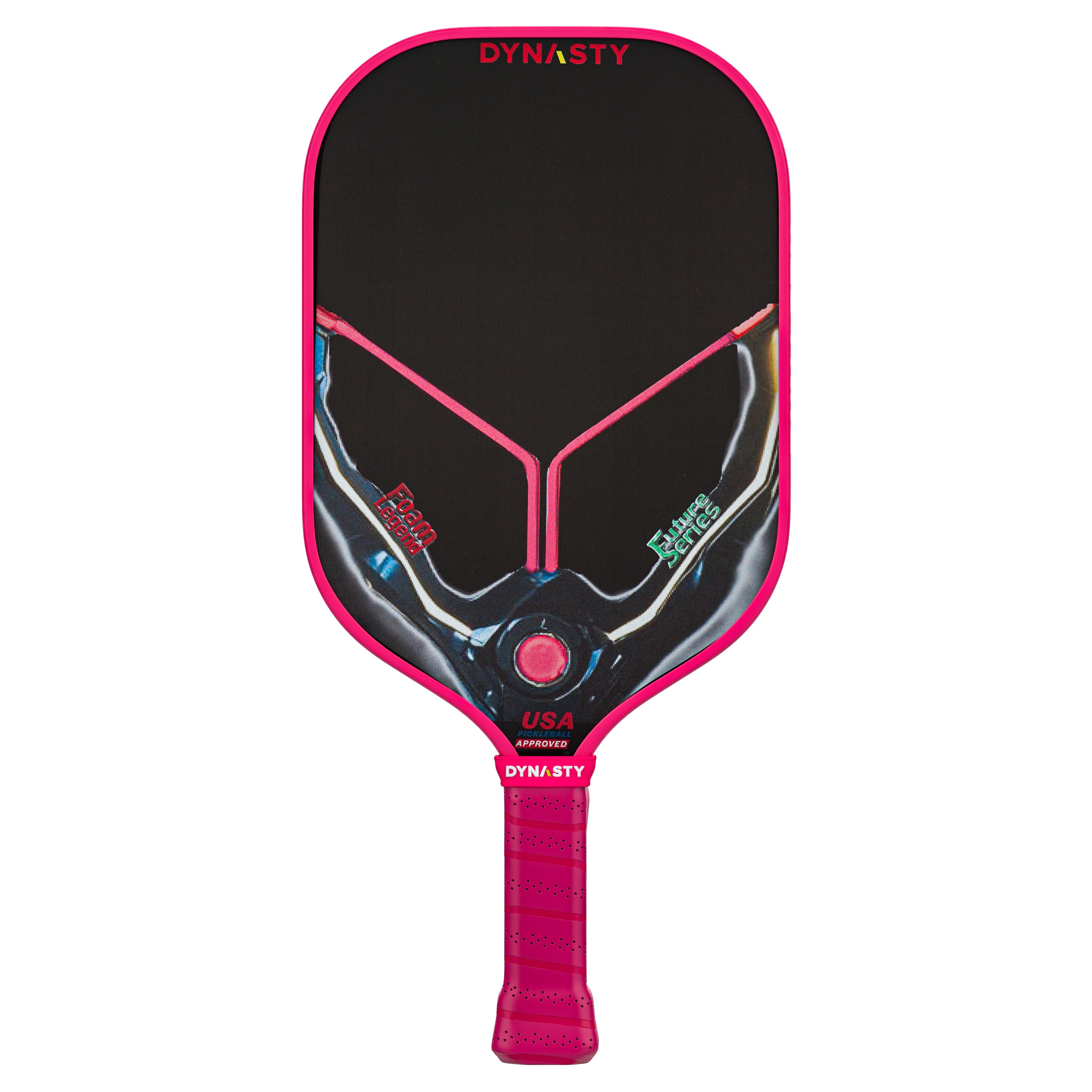 Dynasty 100% Foam Legend Future Series Gen 4.5 4-Layer 16mm Pickleball Paddle - Rad Pink