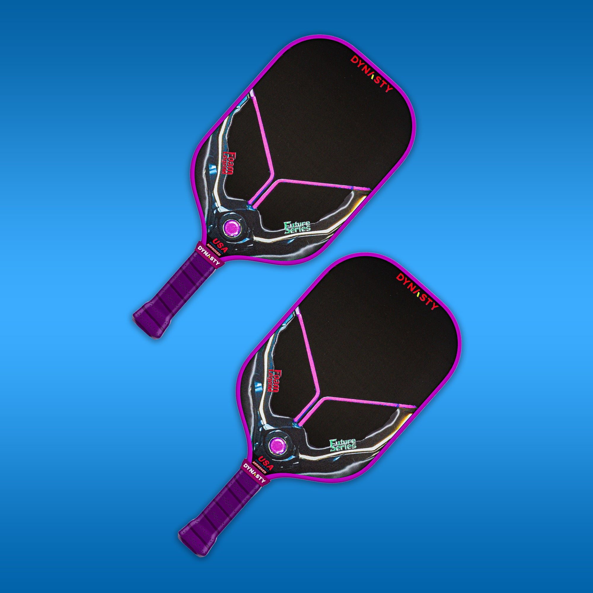 Dynasty 100% Foam Legend Future Series Gen 4.5 4-Layer 16mm Pickleball Paddle - Neonic Pink