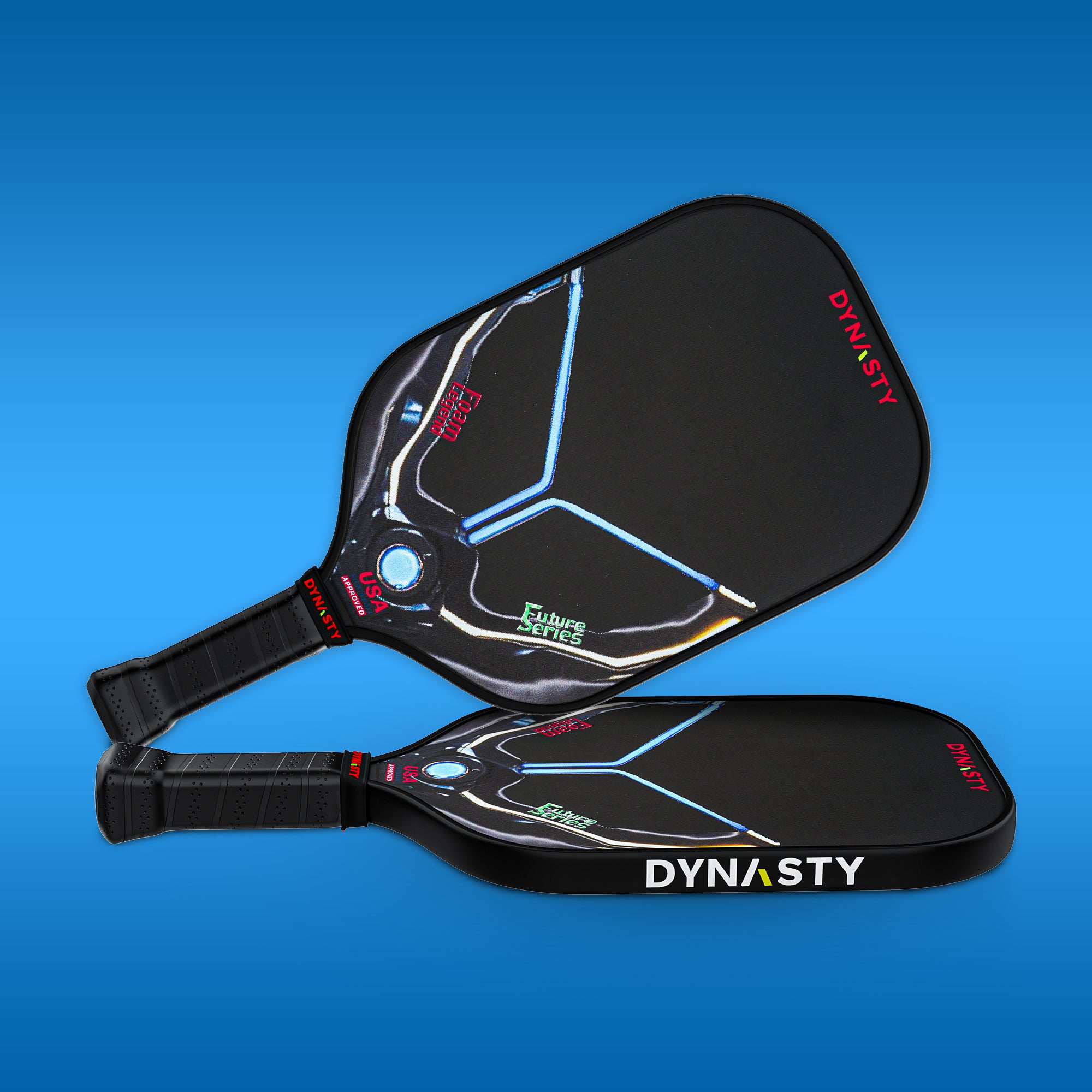 Dynasty 100% Foam Legend Future Series Gen 4.5 4-Layer 16mm Pickleball Paddle - Shadow Edition