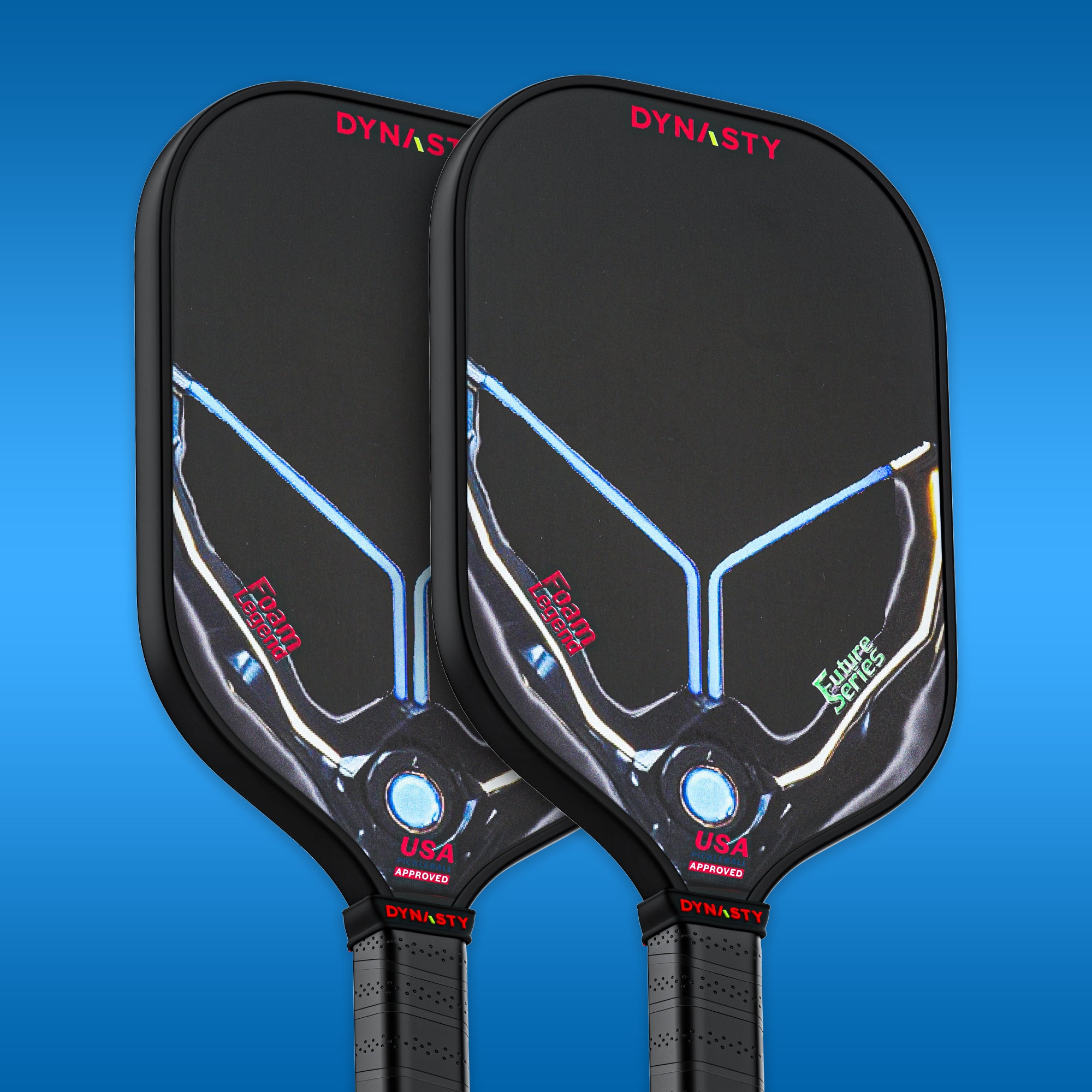 Dynasty 100% Foam Legend Future Series Gen 4.5 4-Layer 16mm Pickleball Paddle - Shadow Edition