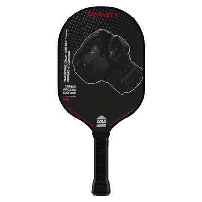 Dynasty Heavyweight T700 Raw Carbon Fiber 16mm Pickleball Paddle [All-Court] v2 - Shadow Boxer