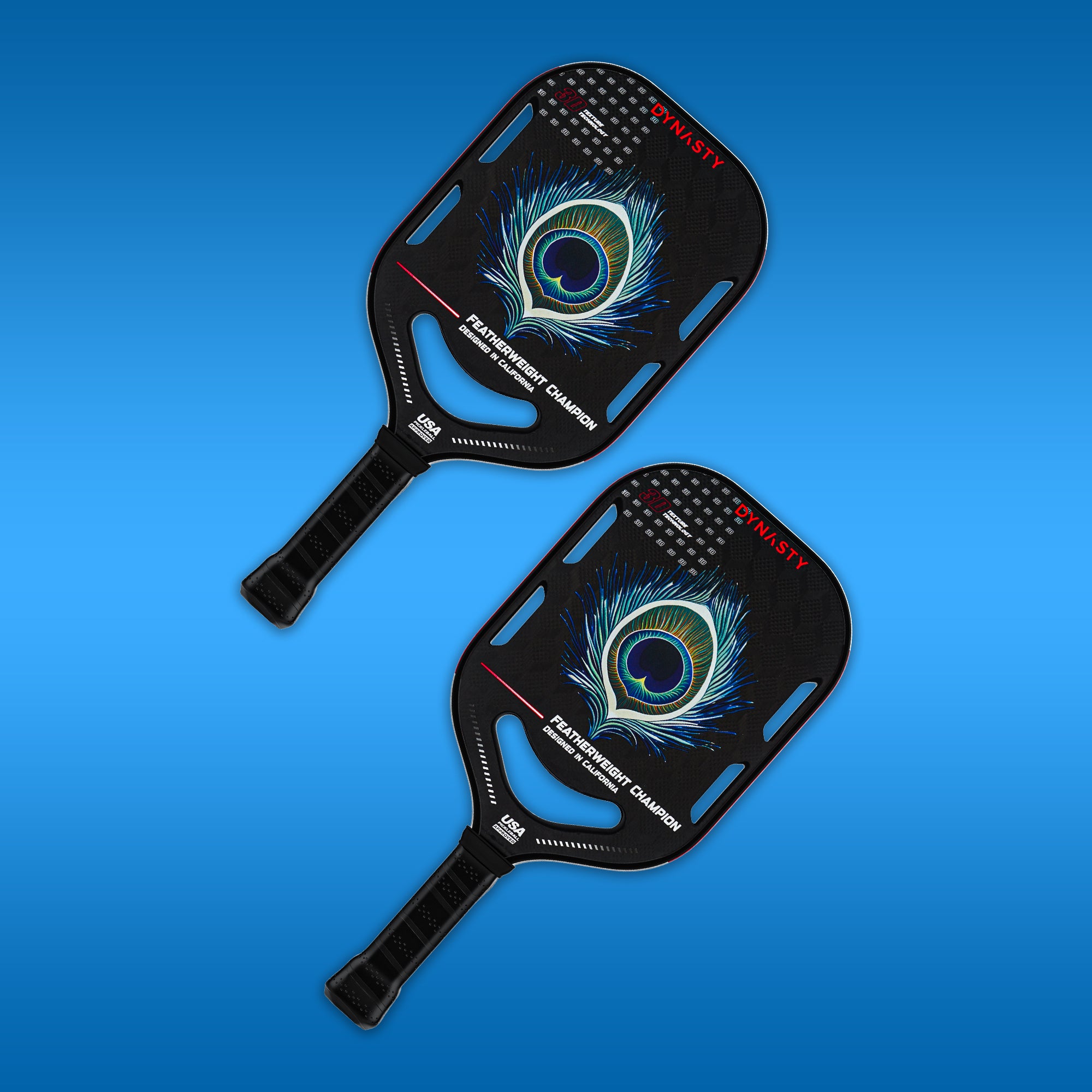 Dynasty Featherweight Triple Layer 3D 18K Carbon Fiber 16mm Pickleball Paddle v4