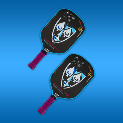 Dynasty Middleweight T700 Raw Carbon Fiber Power Boost 2x 14m Pickleball Paddle - Ice Cream Sundae v3 Holographic