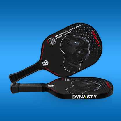 Dynasty Heavyweight T700 Raw Carbon Fiber 16mm Pickleball Paddle [All-Court] v2 - Shadow Boxer
