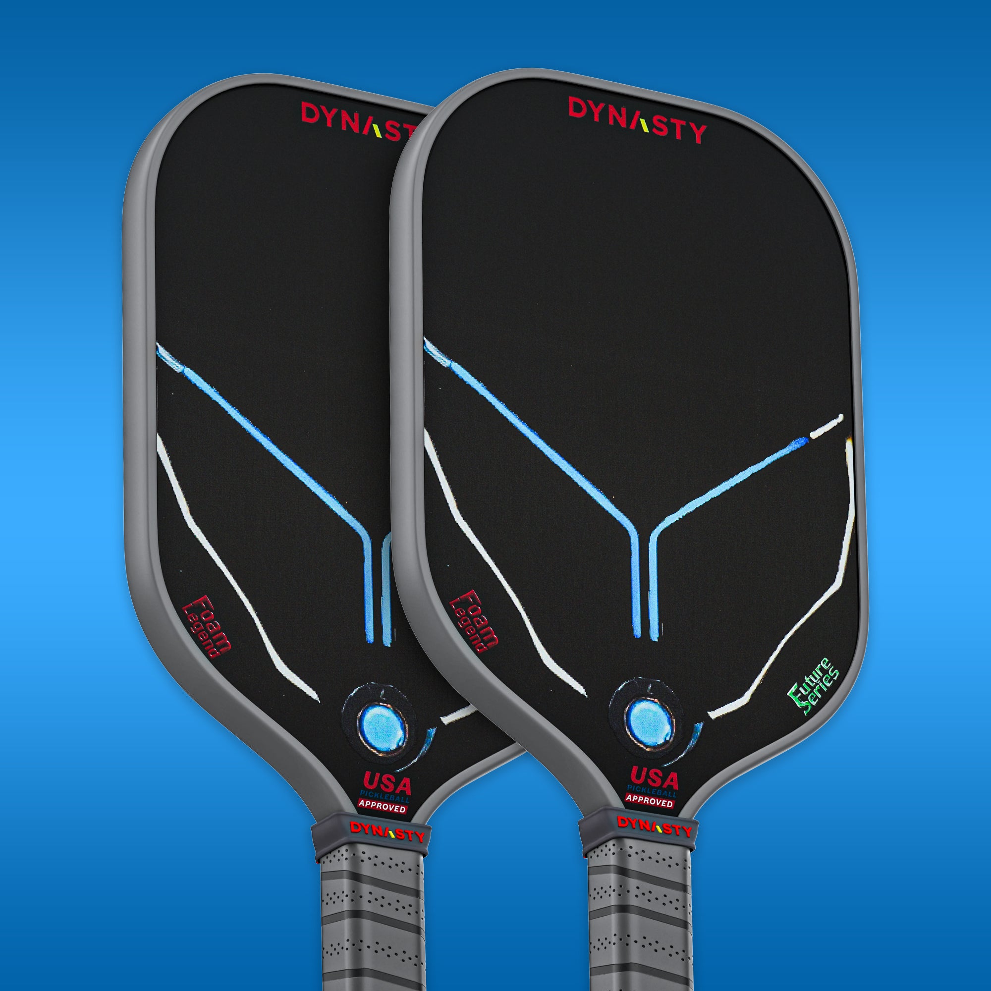 Dynasty 100% Foam Legend Future Series Gen 4.5 4-Layer 16mm Pickleball Paddle - Deep Space