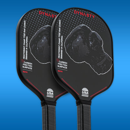 Dynasty Heavyweight T700 Raw Carbon Fiber 16mm Pickleball Paddle [All-Court] v2 - Shadow Boxer