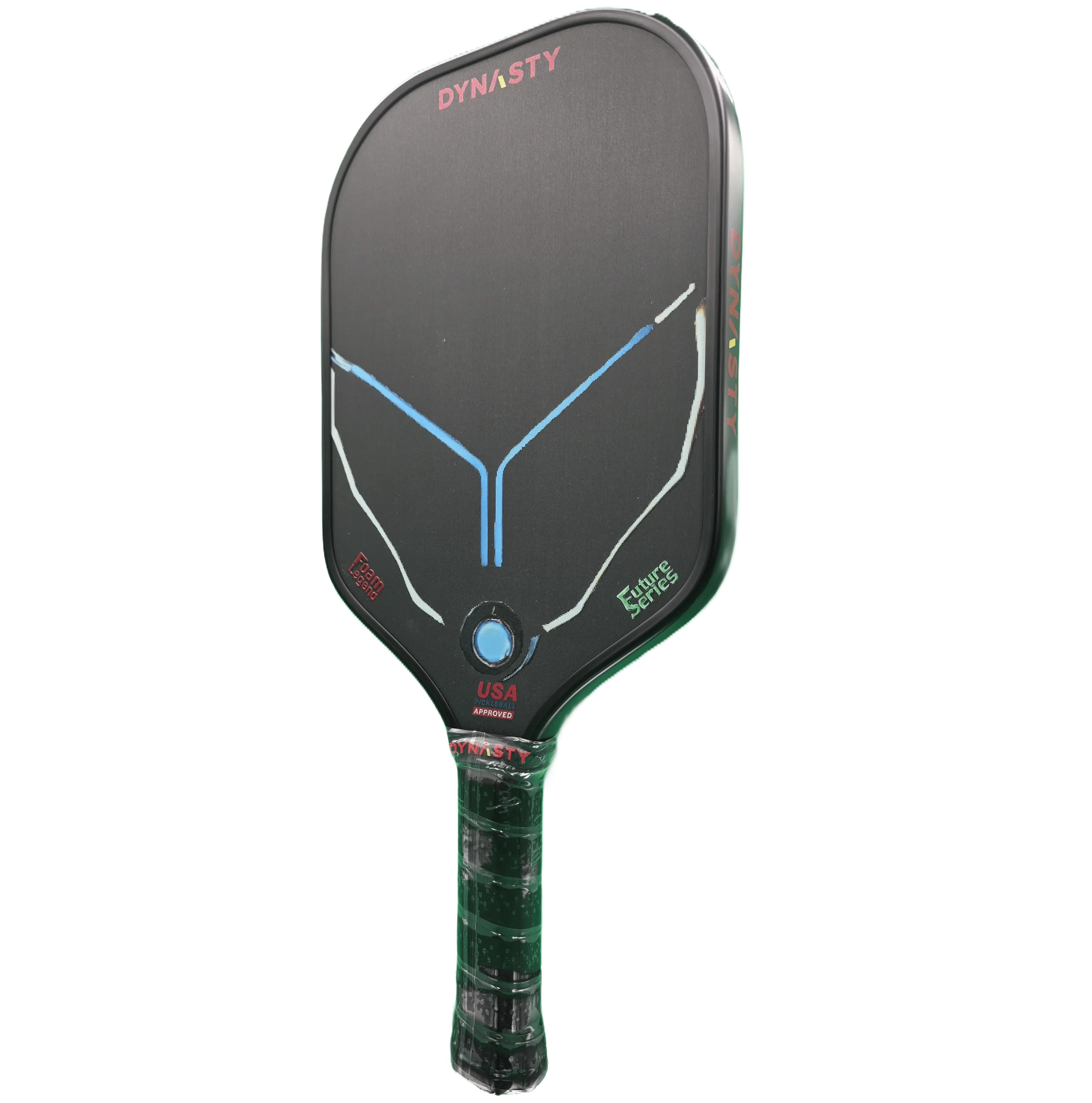 Dynasty 100% Foam Legend Future Series Gen 4.5 4-Layer 16mm Pickleball Paddle - Deep Space Black v2 Long Handle