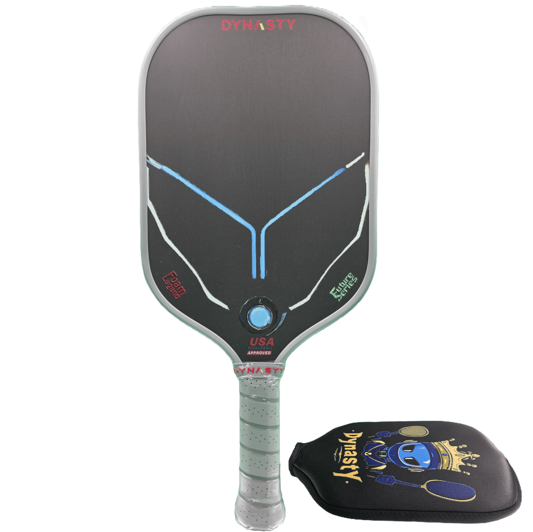 Dynasty 100% Foam Legend Future Series Gen 4.5 4-Layer 16mm Pickleball Paddle - Deep Space