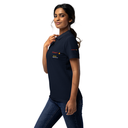Dynasty - Womens Premium Slogan Pickleball Polo [Black, Navy, White]