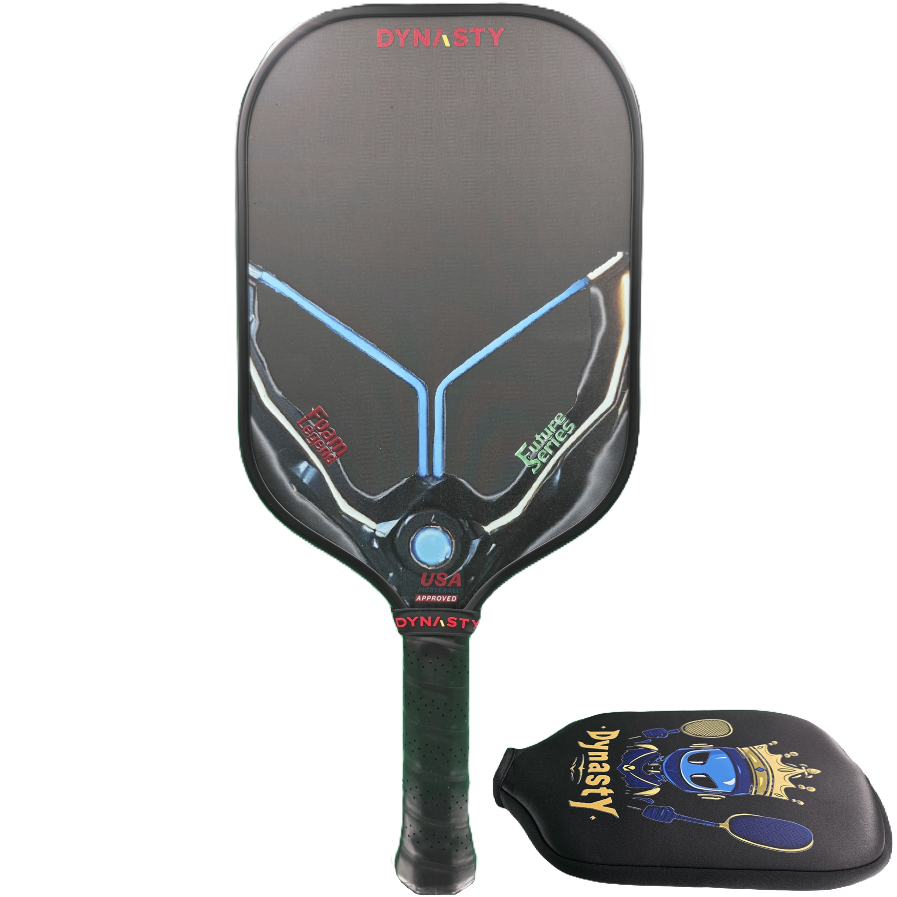 Dynasty 100% Foam Legend Future Series Gen 4.5 4-Layer 16mm Pickleball Paddle - Shadow Edition