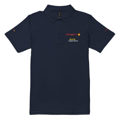 Dynasty - Womens Premium Slogan Pickleball Polo [Black, Navy, White]