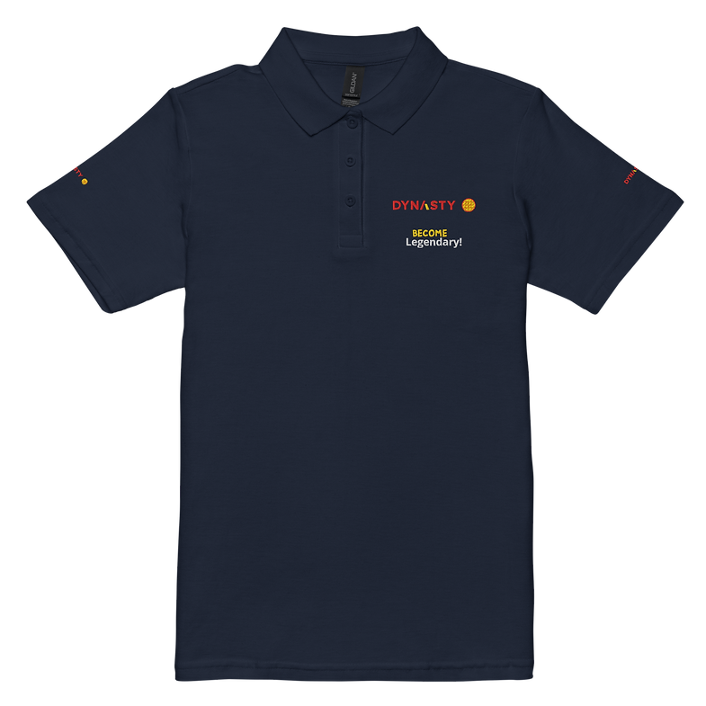 Dynasty - Womens Premium Slogan Pickleball Polo [Black, Navy, White]