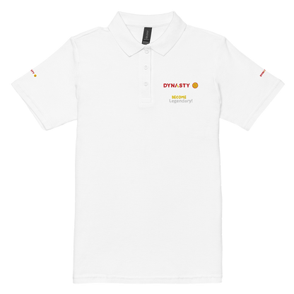 Dynasty - Womens Premium Slogan Pickleball Polo [Black, Navy, White]