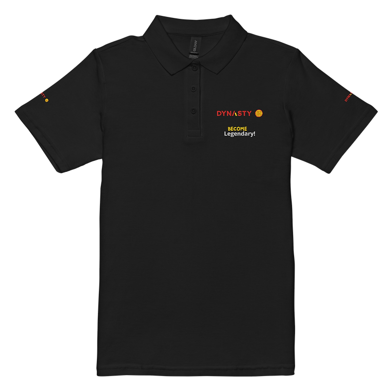 Dynasty - Womens Premium Slogan Pickleball Polo [Black, Navy, White]