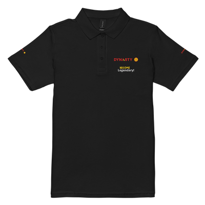 Dynasty - Womens Premium Slogan Pickleball Polo [Black, Navy, White]