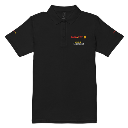 Dynasty - Womens Premium Slogan Pickleball Polo [Black, Navy, White]