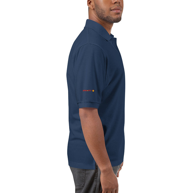 Dynasty - Men's Premium Slogan Pickleball Polo [Black, Navy, Steel Grey]