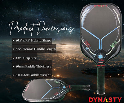 Dynasty 100% Foam Legend Future Series Gen 4.5 4-Layer 16mm Pickleball Paddle - Founders Edition
