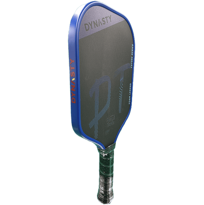 Dynasty 100% Foam Legend Future Series Gen 4.5 4-Layer 16mm Pickleball Paddle - v3 Long Handle - Blue Shadow (PickleTechie)