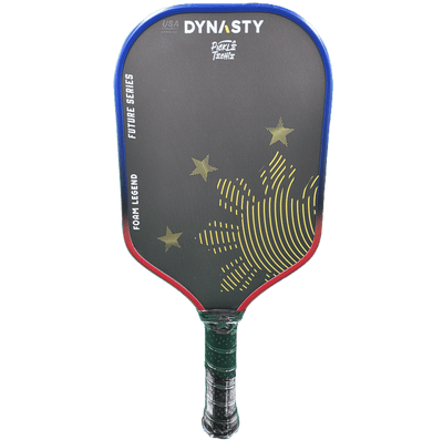 Dynasty 100% Foam Legend Future Series Gen 4.5 4-Layer 16mm Pickleball Paddle - v3 Long Handle - Philippine Sun & Stars (PickleTechie)