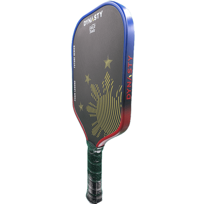 Dynasty 100% Foam Legend Future Series Gen 4.5 4-Layer 16mm Pickleball Paddle - v3 Long Handle - Philippine Sun & Stars (PickleTechie)