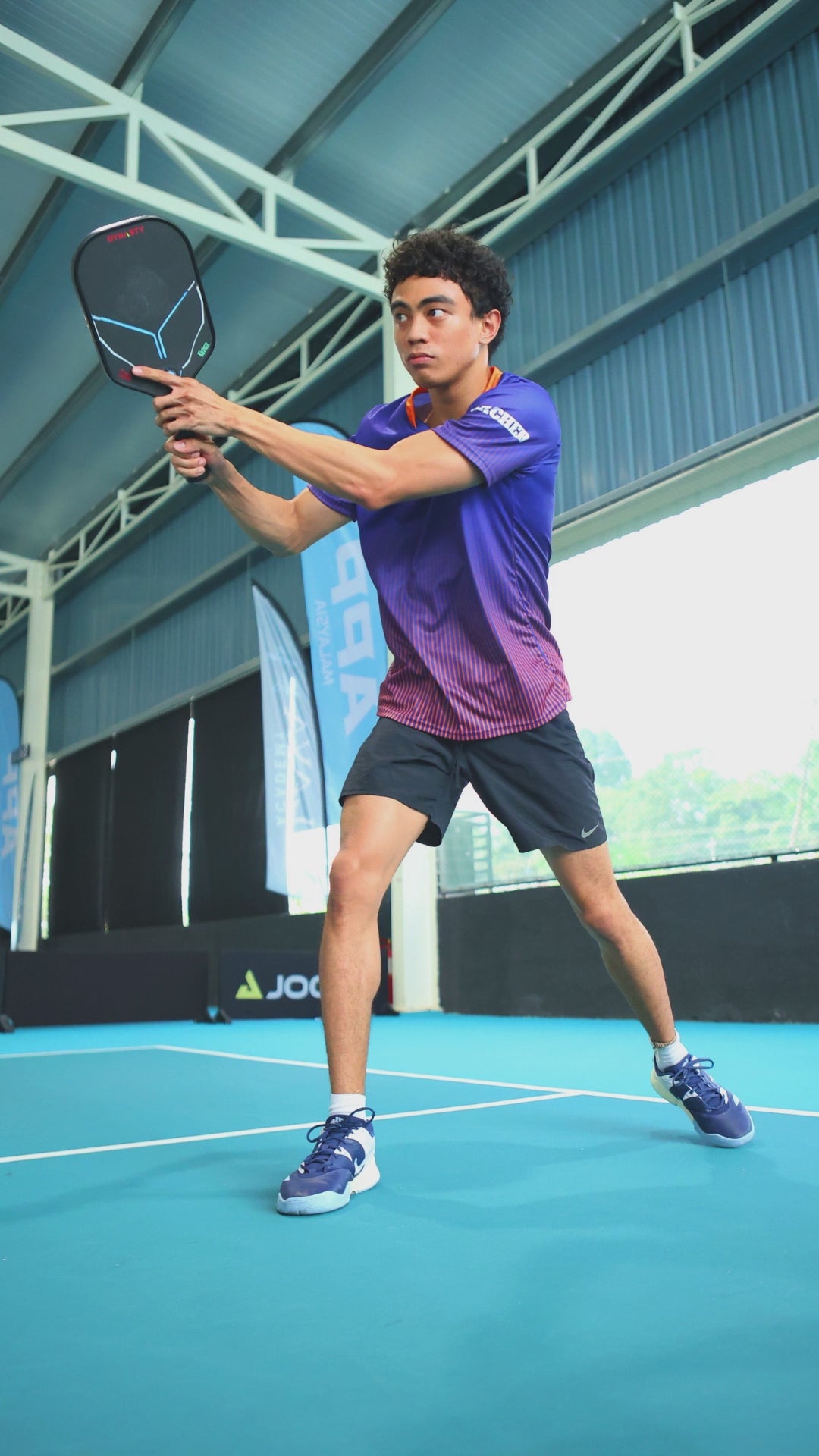 Dynasty 100% Foam Legend Future Series Gen 4.5 4-Layer 16mm Pickleball Paddle - Deep Space Black v2 Long Handle